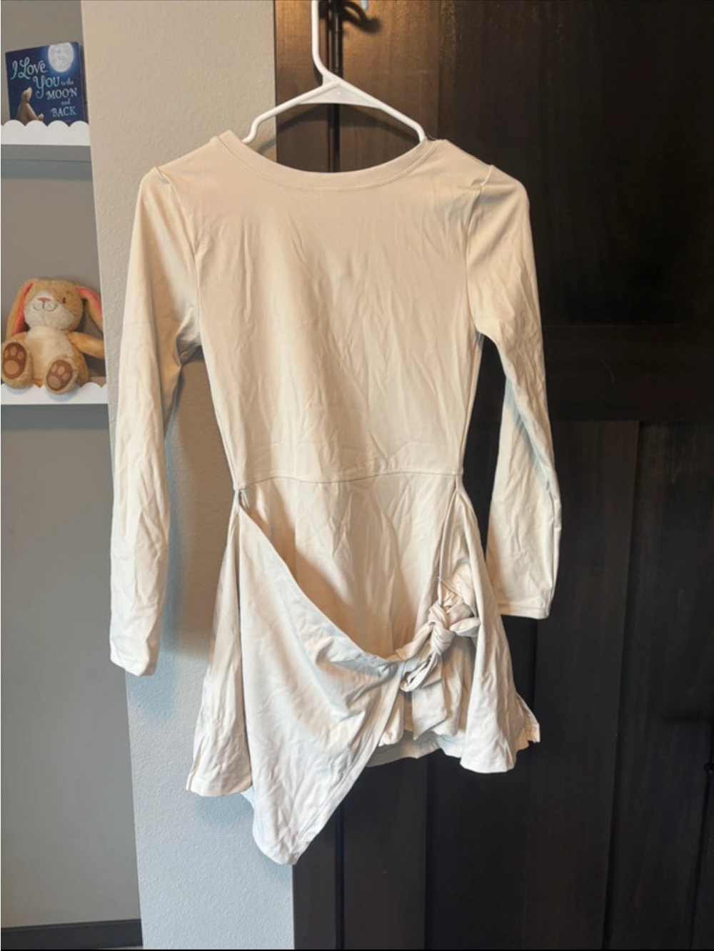 Source Unknown Cream Tie-Side Mini Dress
